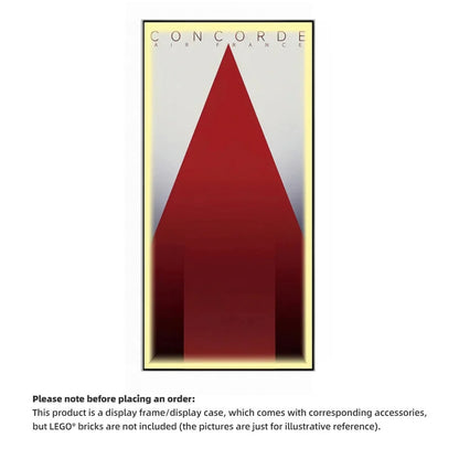 Wall Display Frames for LEGO® ICONS Concorde 10318(Model Not Included)