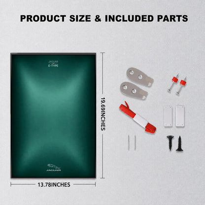 Wall Display Frame For Lego 11381 ICONS JAGUAR E-TYPE(Model not included)