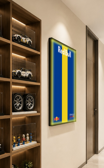 Wall Display Frame For LEGO® TECHNIC™ ORACLE RED BULL RACING RB20 F1 CAR 42206(Model Not Included)