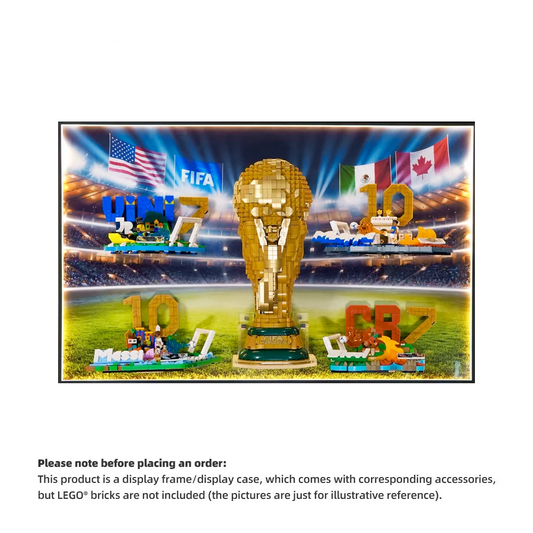 Wall Display Frame For Lego Editions FIFA World Cup & Soccer Highlights 4 sets 43011 & 43027 & 43012 & 43013