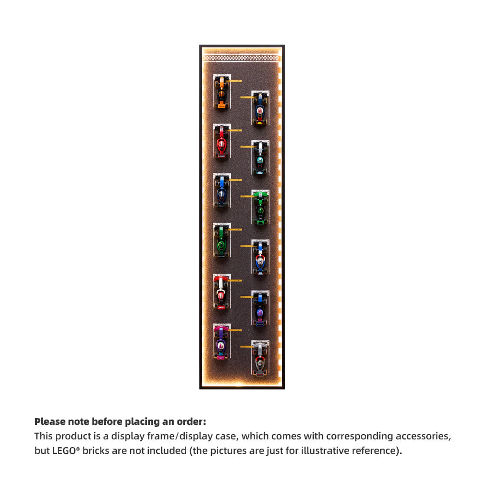 Car Display Frame for LEGO® 71409 F1 Collectible Race Car(Model Not Included)