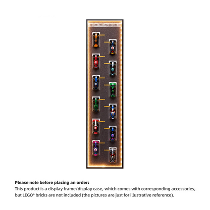 Car Display Frame for LEGO® 71409 F1 Collectible Race Car(Model Not Included)