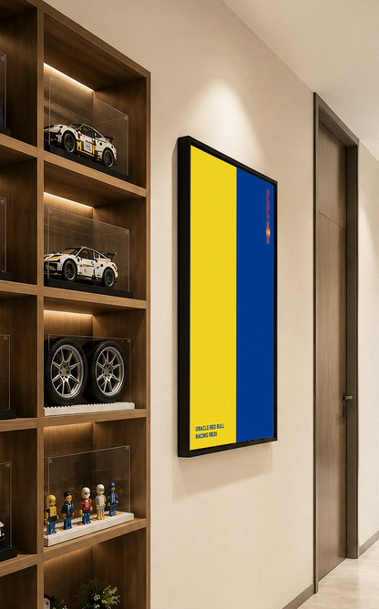 Wall Display Frame For LEGO® TECHNIC™ ORACLE RED BULL RACING RB20 F1 CAR 42206(Model Not Included)