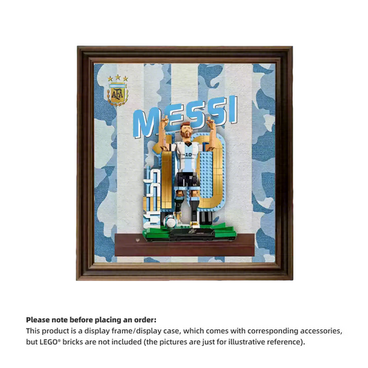 Wall Display Frame for LEGO® Editions Lionel Messi – Soccer Legend 43015 (Model Not Included)