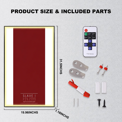 Wall Display frame for LEGO® STAR WARS™ 75060 Slave I(Model Not Included)