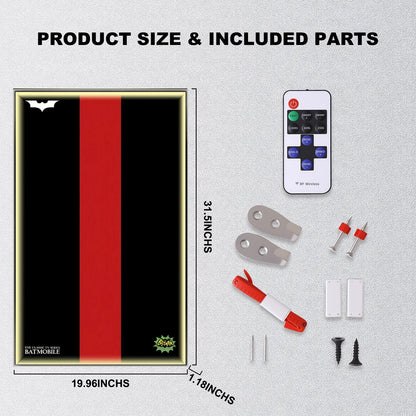 Wall Display Frame For LEGO BATMAN™ 76328 The Classic TV SERIES BATMOBILE™ (Model not included)
