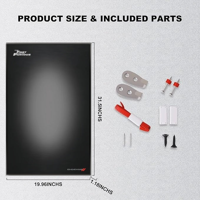 Wall Display Frames For LEGO Technic Fast and Furious Dodge Charger R/T Car 42231(Model not included)