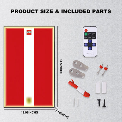 Wall Display Frame For LEGO® Technic™ Supercar Ferrari SP3 42143. （Model not included）