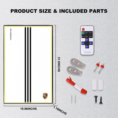 Wall Display Frame For LEGO® TECHNIC™ Porsche 911 RSR 42096(Model Not Included)
