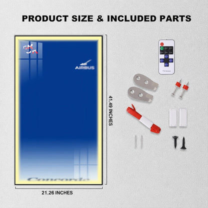 Wall Display Frames for LEGO® ICONS Concorde 10318(Model Not Included)
