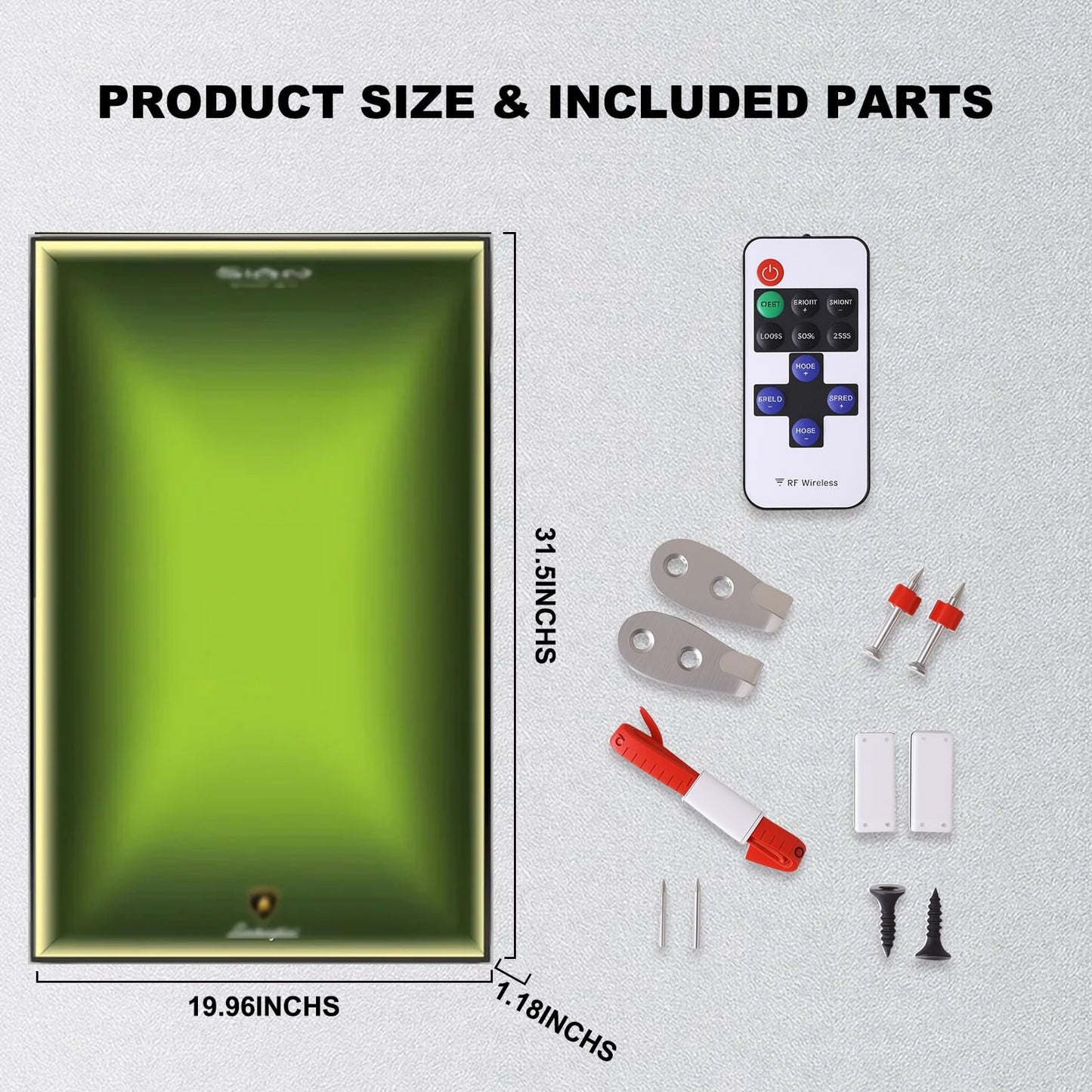 Wall Display Frame  for LEGO® TECHNIC™ Lamborghini Sián FKP 37 42115(Model Not Included)