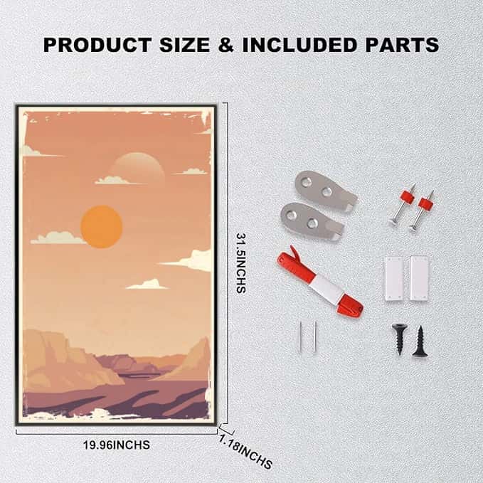 Wall Display Frame for LEGO® Star Wars 75341 Luke Skywalker’s Landspeeder™(Model Not Included)