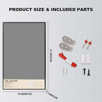 Wall Display Frame For  LEGO® STAR WARS 75323 The Justifier™(Model Not Included)