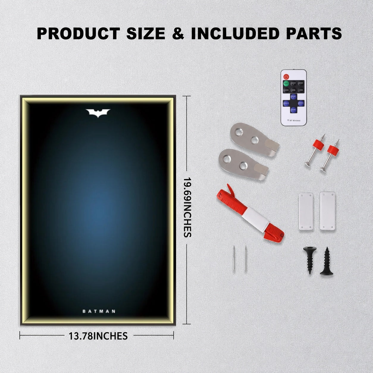 Wall Display Frame For Lego Batman 42239 BATMOBILE™ TUMBLER(Model Not Included)