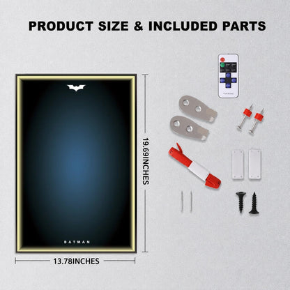 Wall Display Frame For Lego Batman 42239 BATMOBILE™ TUMBLER(Model Not Included)