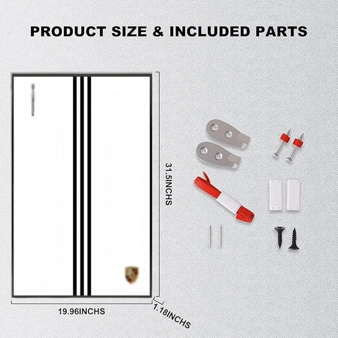 Wall Display Frame For LEGO® TECHNIC™ Porsche 911 RSR 42096(Model Not Included)