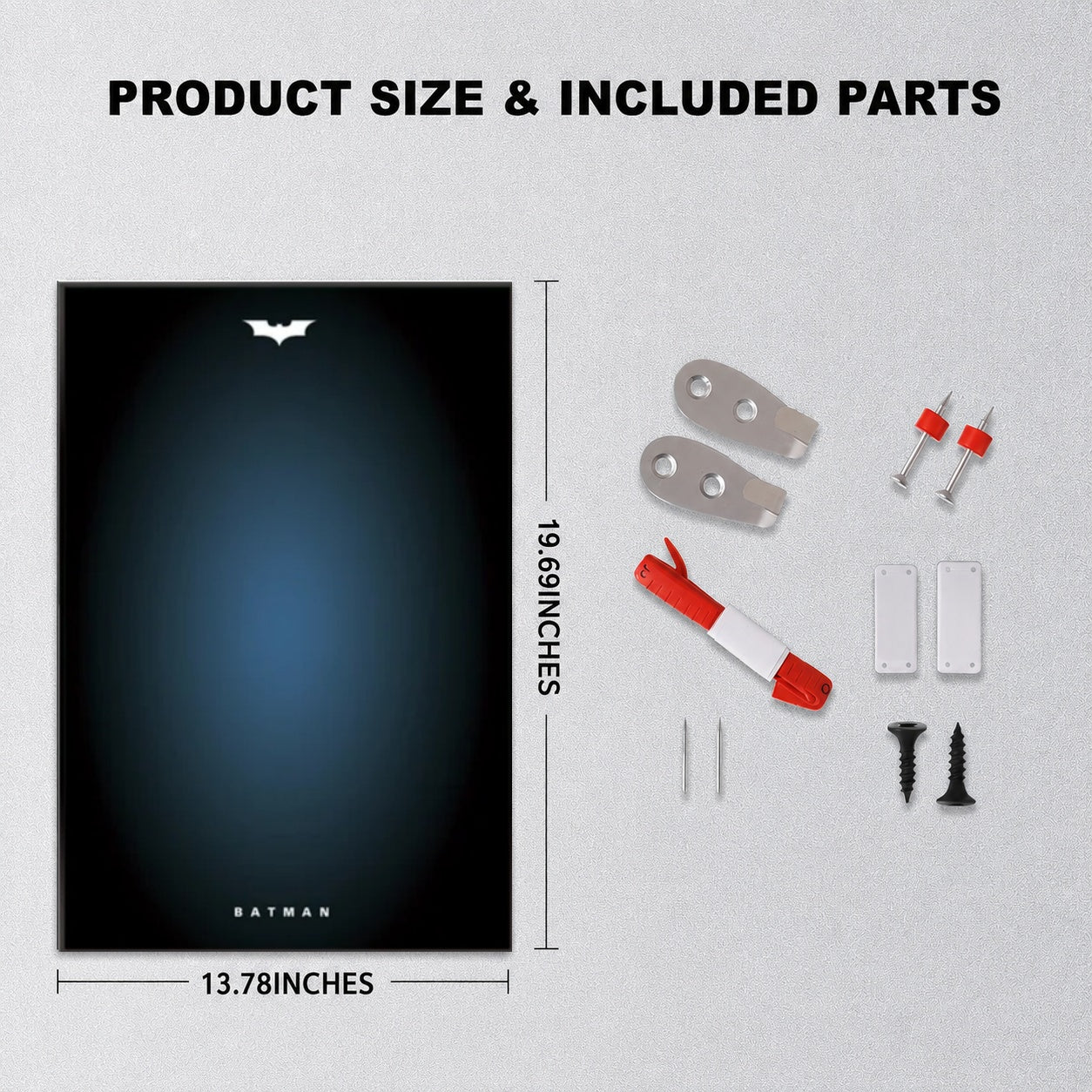 Wall Display Frame For Lego Batman 42239 BATMOBILE™ TUMBLER(Model Not Included)