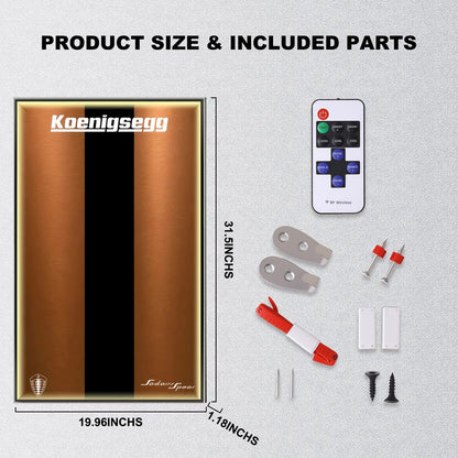 Wall Display Frame For Lego 42232 Technic Koenigsegg Sadair’s Spear.(Model Not Included)