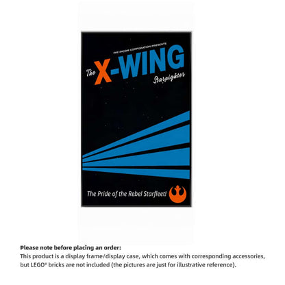Wall Display Frame for LEGO® 75355 Star Wars™ X-Wing Starfighter™(Model Not Included)