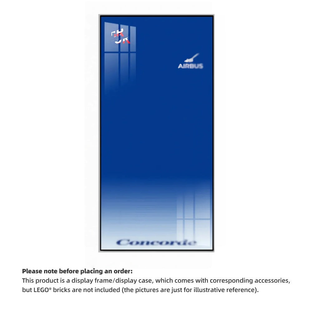 Wall Display Frames for LEGO® ICONS Concorde 10318(Model Not Included)