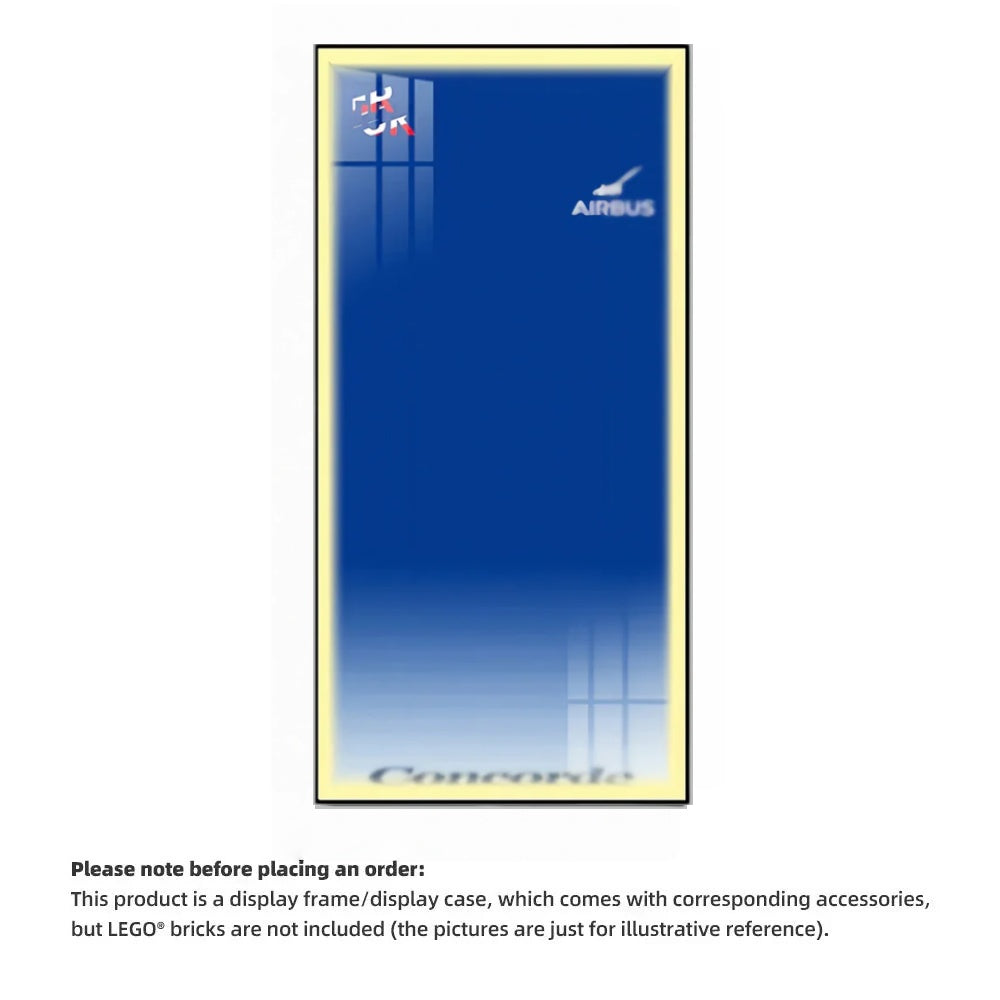 Wall Display Frames for LEGO® ICONS Concorde 10318(Model Not Included)