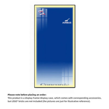 Wall Display Frames for LEGO® ICONS Concorde 10318(Model Not Included)