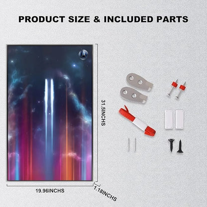 Wall Display frame for LEGO® ICONS Star Trek: U.S.S. Enterprise NCC-1701-D™ 10356(Model Not Included)