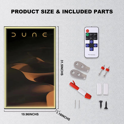 Wall Display Frame For LEGO® ICONS™ DUNE ATREIDES ROYAL ORNITHOPTER 10327(Model Not Included)