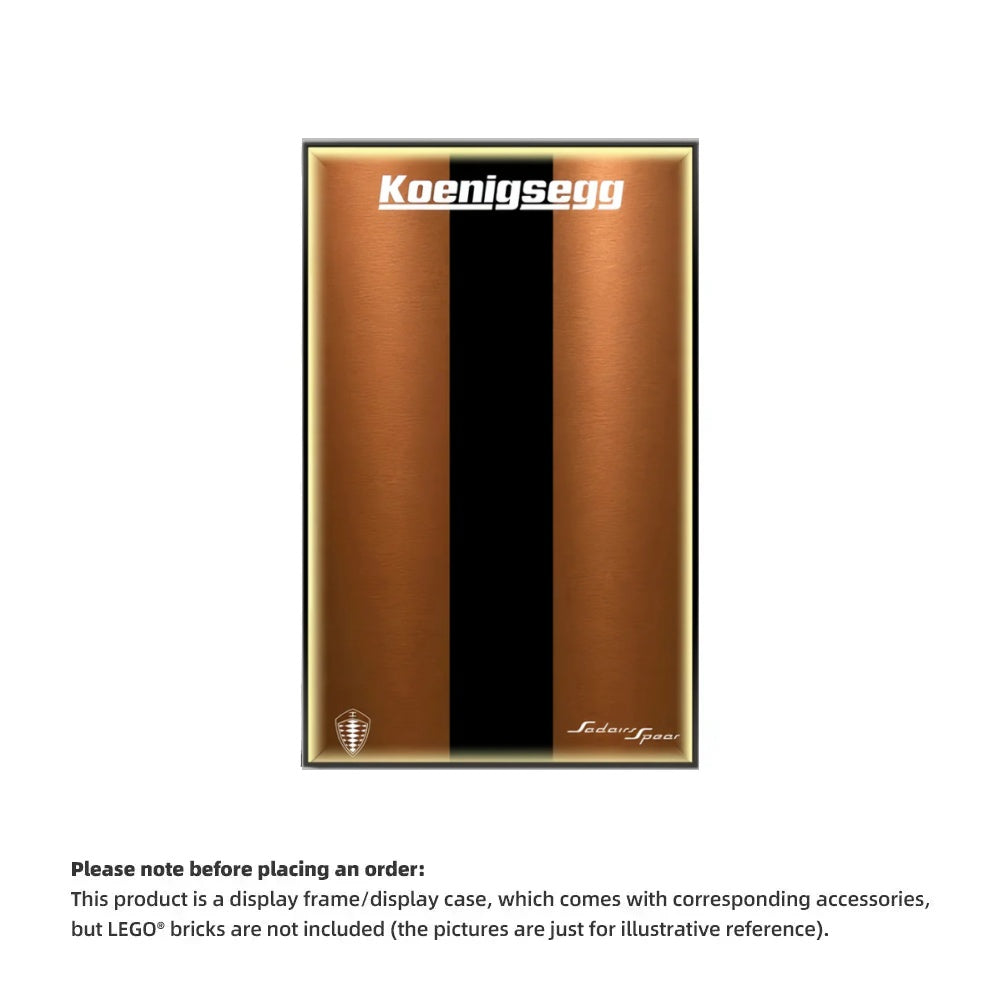 Wall Display Frame For Lego 42232 Technic Koenigsegg Sadair’s Spear.(Model Not Included)