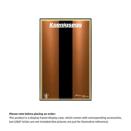 Wall Display Frame For Lego 42232 Technic Koenigsegg Sadair’s Spear.(Model Not Included)