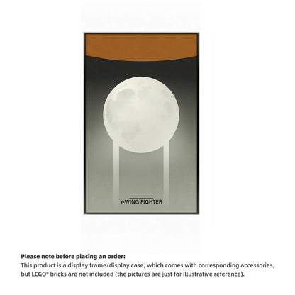 Wall Display Frame for LEGO® Star Wars 75181 Y-Wing Starfighter™(Model Not Included)
