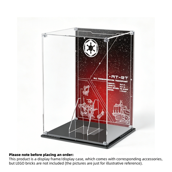 Display Case for LEGO® Star Wars™ Imperial Remnant AT-RT Driver Helmet – Set 75458