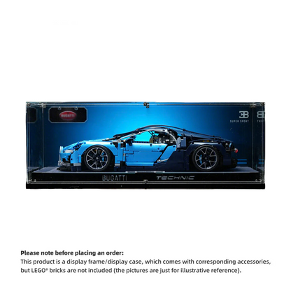 【PREMIUM】Display Case For LEGO® Bugatti Chiron 42083 Ultra-high Translucent Acrylic