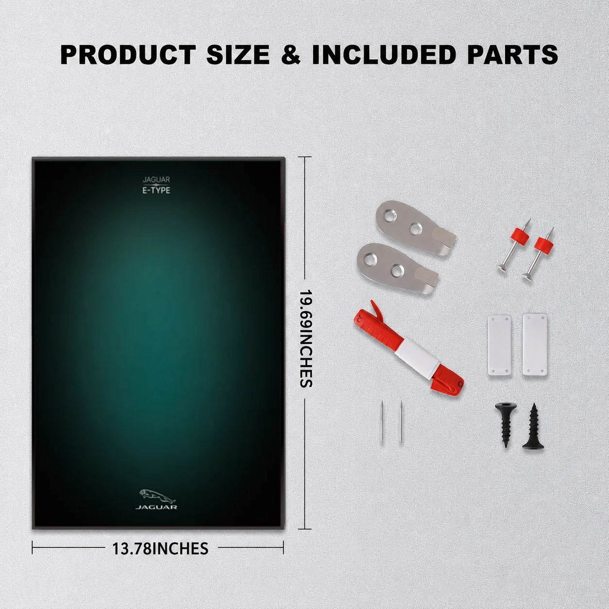 Wall Display Frame For Lego 11381 ICONS JAGUAR E-TYPE(Model not included)