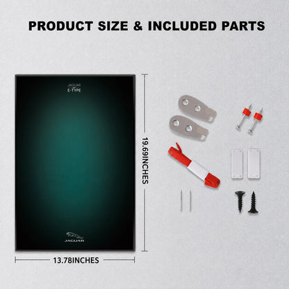 Wall Display Frame For Lego 11381 ICONS JAGUAR E-TYPE(Model not included)