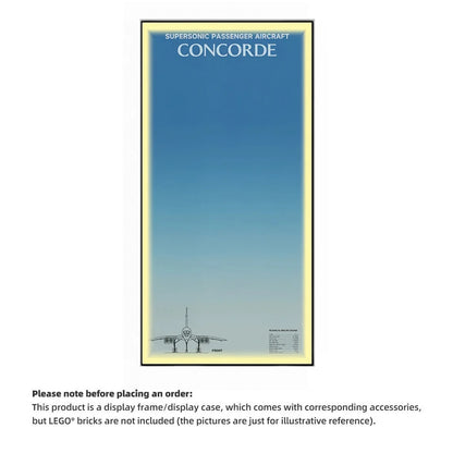 Wall Display Frames for LEGO® ICONS Concorde 10318(Model Not Included)