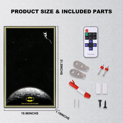 Wall Display Frame For LEGO® DC™ 1989 BATMOBILE 76139(Model Not Included)