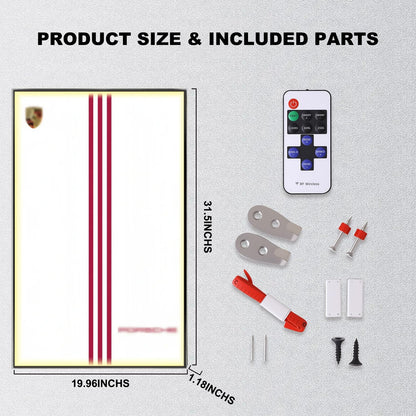 Wall Display Frame For LEGO® TECHNIC™ Porsche 911 RSR 42096(Model Not Included)