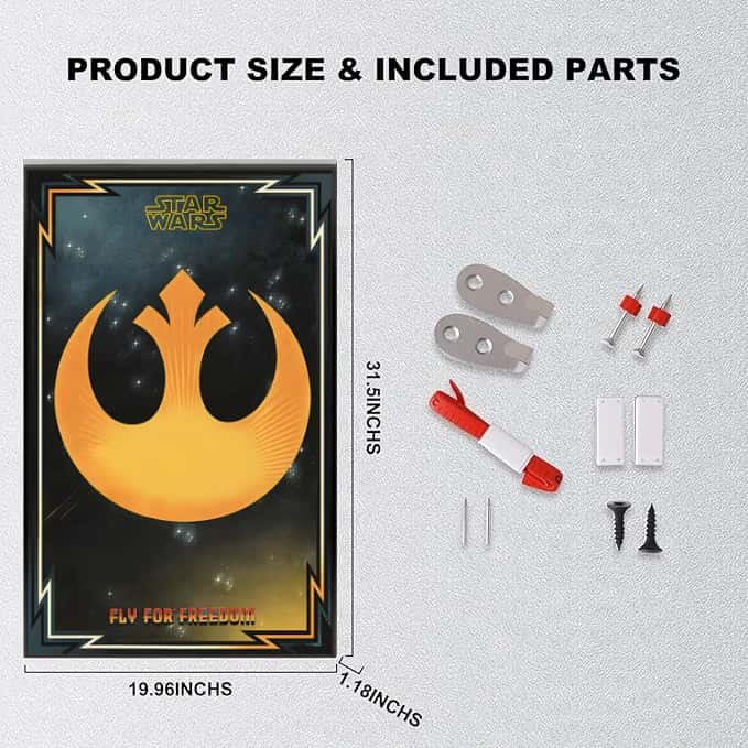 Wall Display Frame for LEGO® 75355 Star Wars™ X-Wing Starfighter™(Model Not Included)