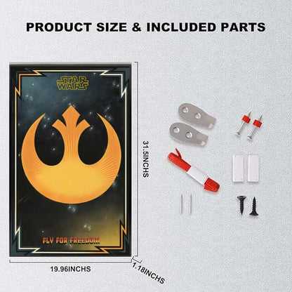 Wall Display Frame for LEGO® 75355 Star Wars™ X-Wing Starfighter™(Model Not Included)