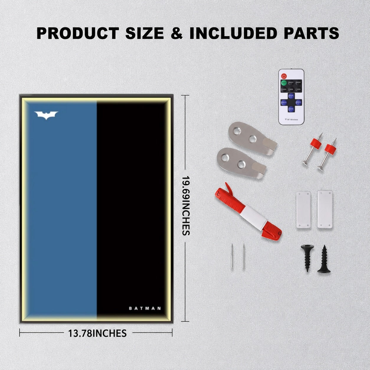 Wall Display Frame For Lego Batman 42239 BATMOBILE™ TUMBLER(Model Not Included)