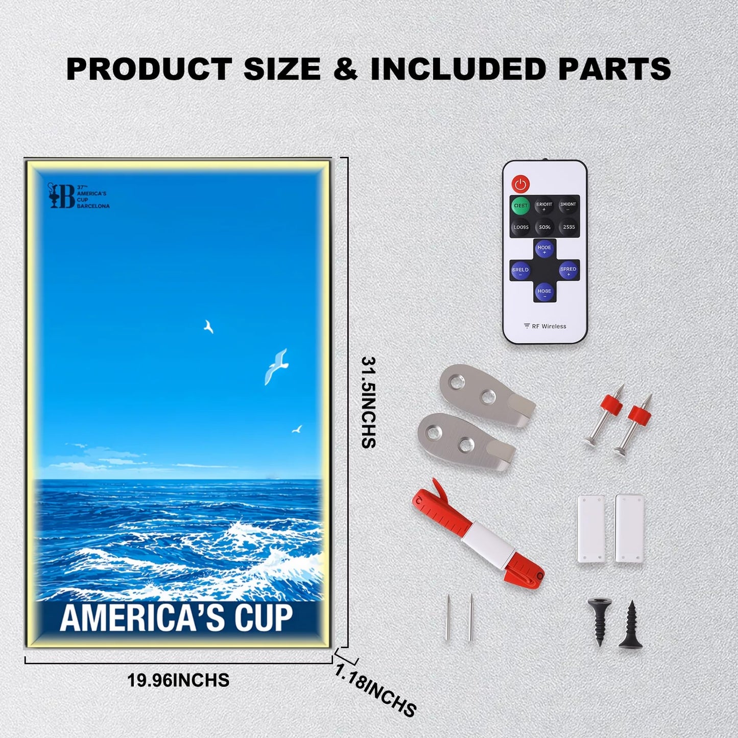 DISPLAY FRAME FOR LEGO® TECHNIC™ EMIRATES AC75 YACHT 42174(Model Not Included)