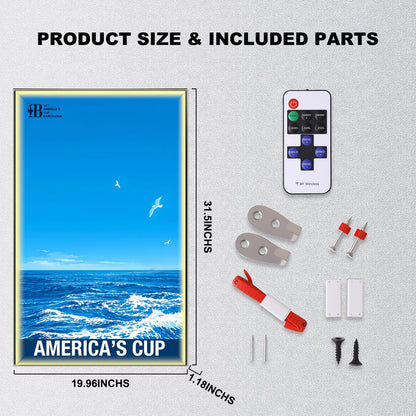 DISPLAY FRAME FOR LEGO® TECHNIC™ EMIRATES AC75 YACHT 42174(Model Not Included)