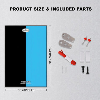 Wall Display Frame For LEGO® TECHNIC™ Bugatti Bolide Agile Blue Mid-Size Car 42162 (Model Not Included)