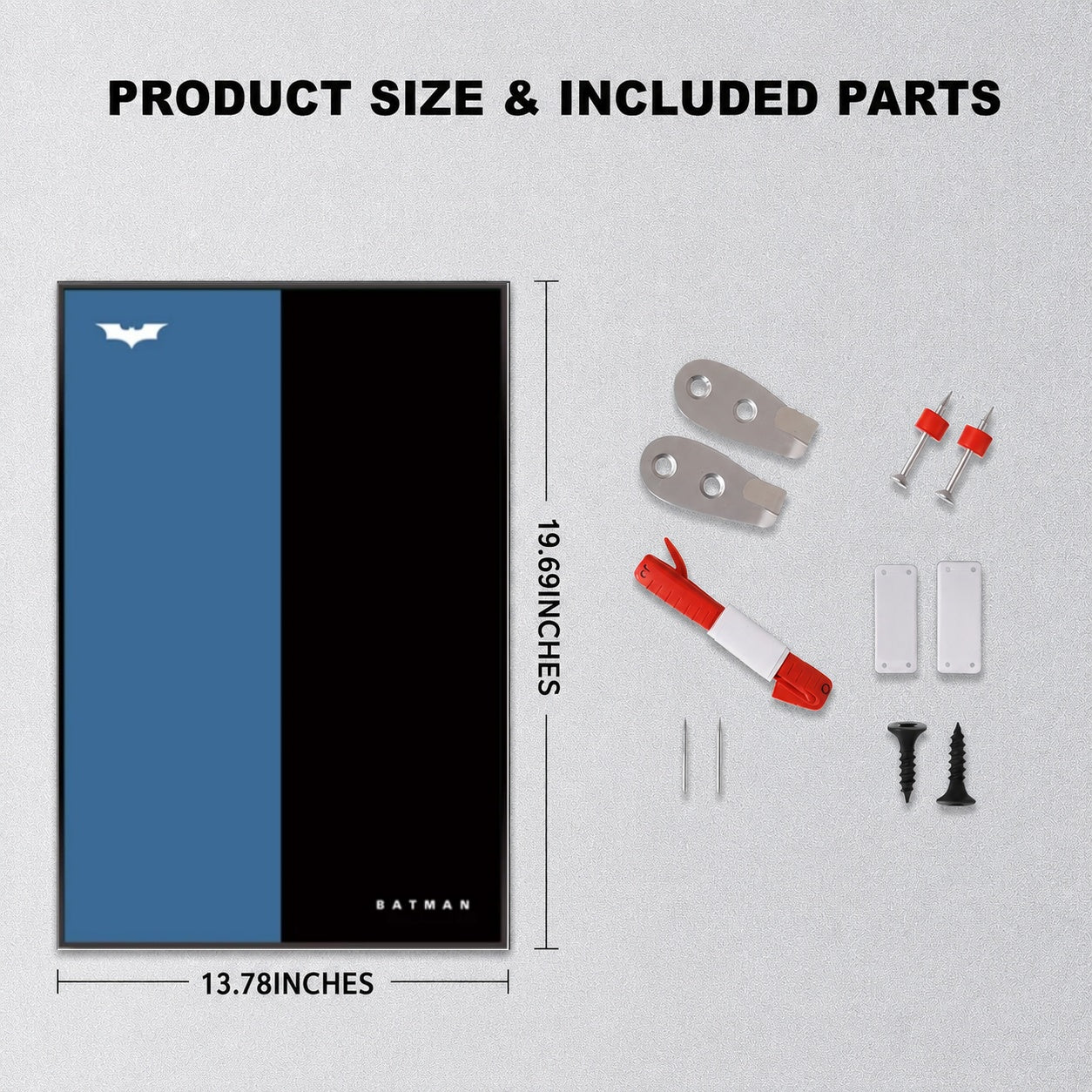 Wall Display Frame For Lego Batman 42239 BATMOBILE™ TUMBLER(Model Not Included)