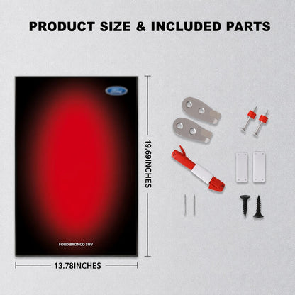 Wall Display Frame For LEGO® Technic™ Ford Bronco® SUV Mid-Size Car 42213(Model Not Included)