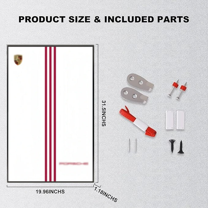 Wall Display Frame For LEGO® TECHNIC™ Porsche 911 RSR 42096(Model Not Included)