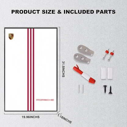 Wall Display Frame For LEGO® TECHNIC™ Porsche 911 RSR 42096(Model Not Included)