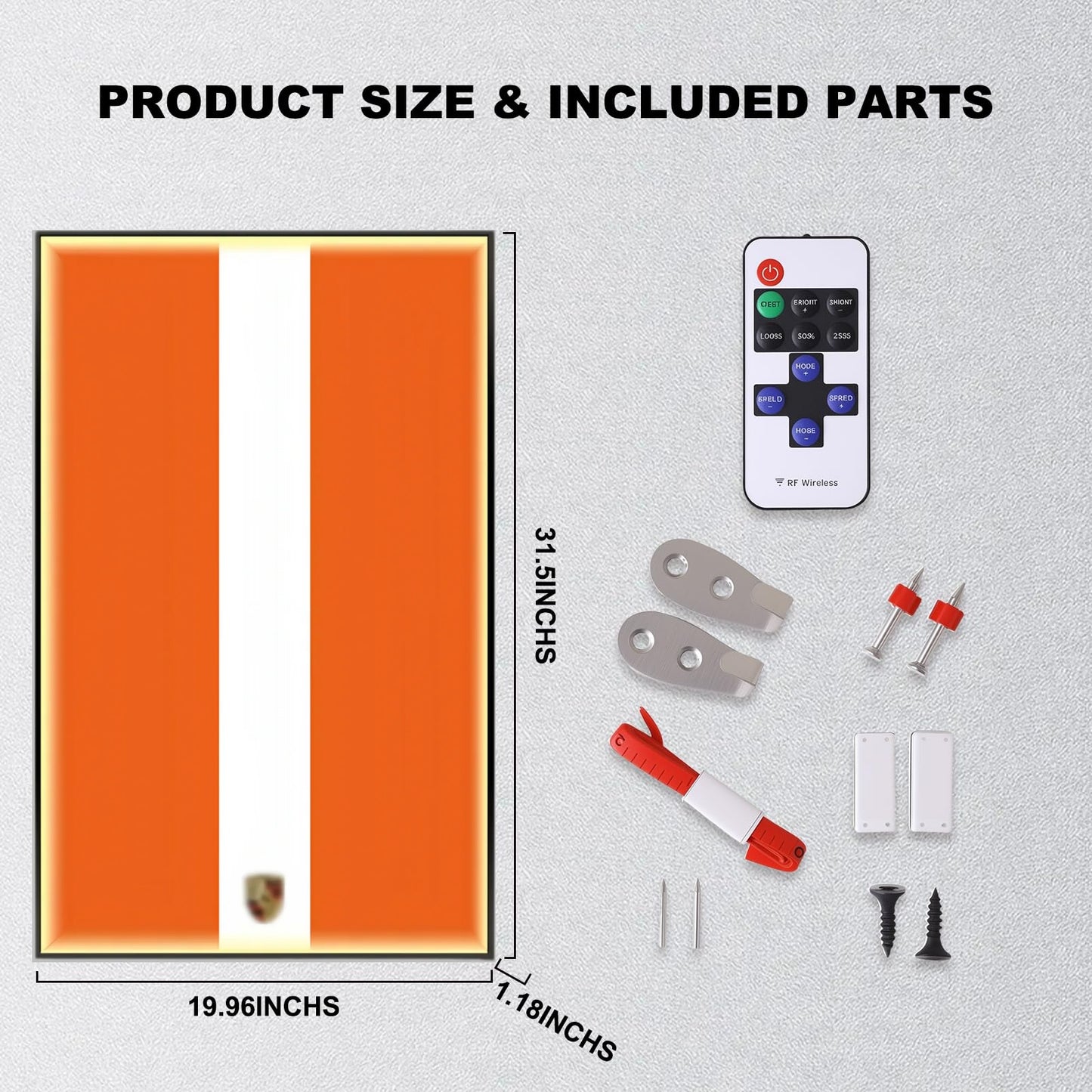 Wall Display Frame For LEGO® TECHNIC™ Porsche 911 GT3 RS 42056(Model Not Included)