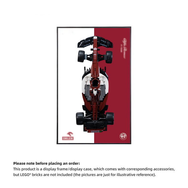 Wall Display Frame For  Alfa Romeo F1 Moc(Model Not Included)
